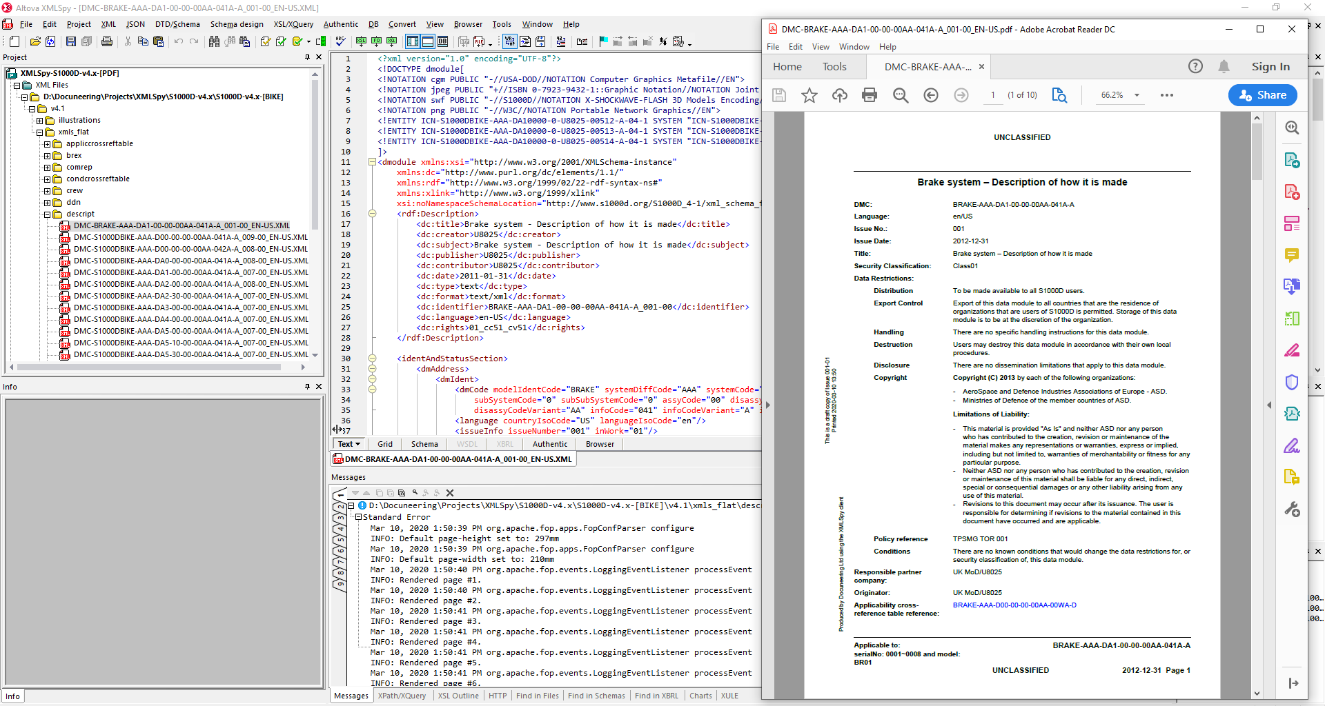 XML arbortext editor